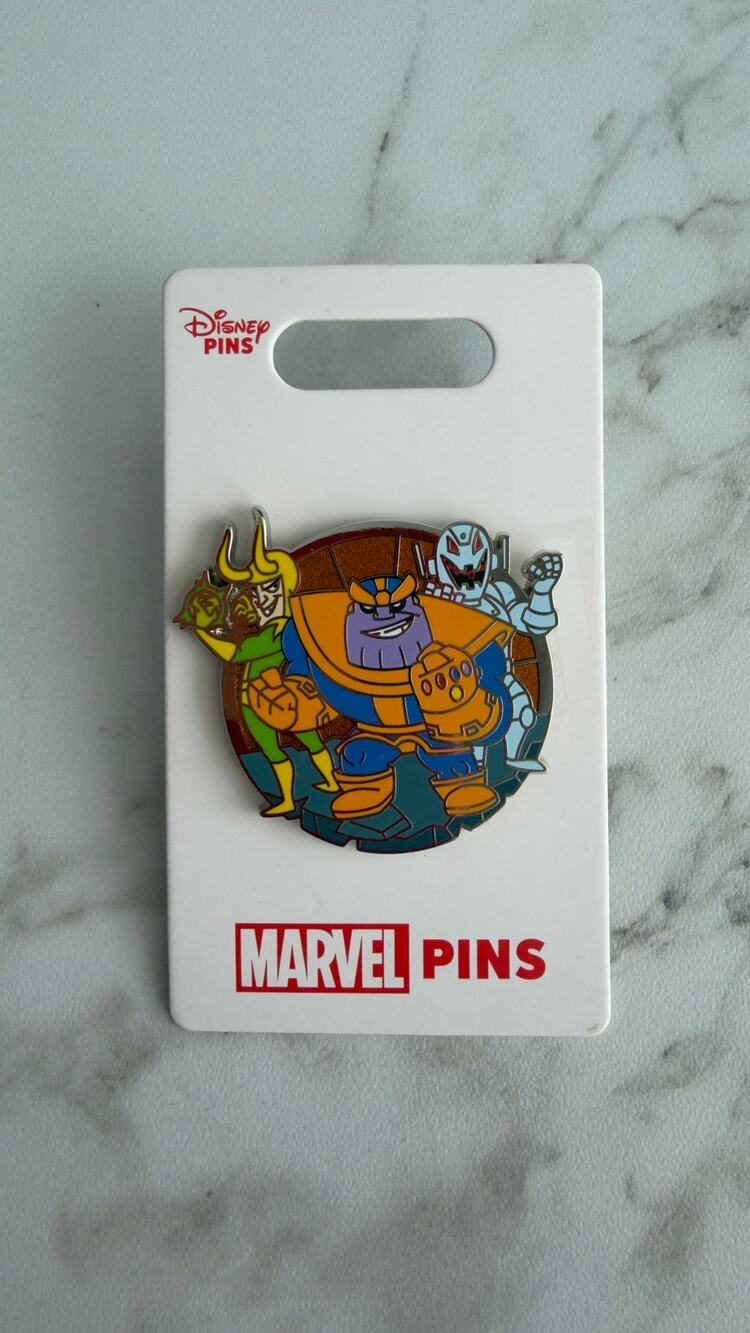 Marvel Villains Enamel Pin – Thanos, Loki, and Ultron